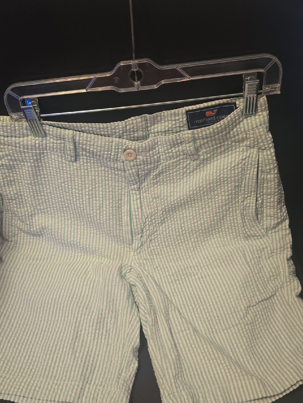 Vineyard Vines Mint Green & White Seersucker Shorts